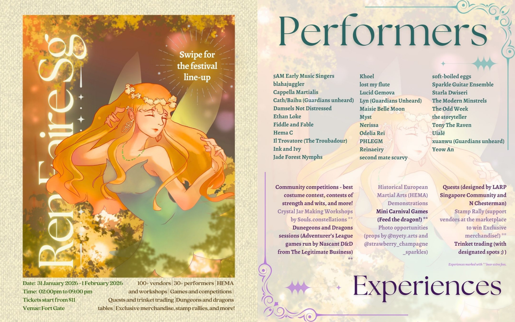 Ren Faire SG 2026: A Pet-Friendly Fantasy Adventure at Fort Canning