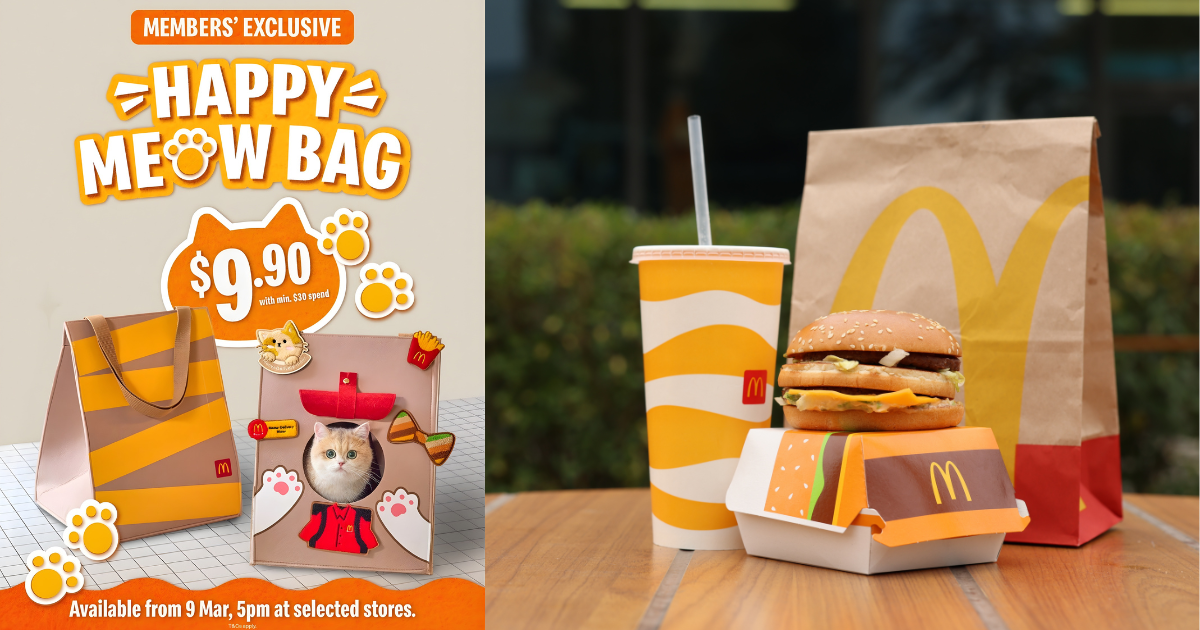 McDonald’s Singapore Unveils First-Ever Pet Merch: The Happy Meow Bag at $9.90